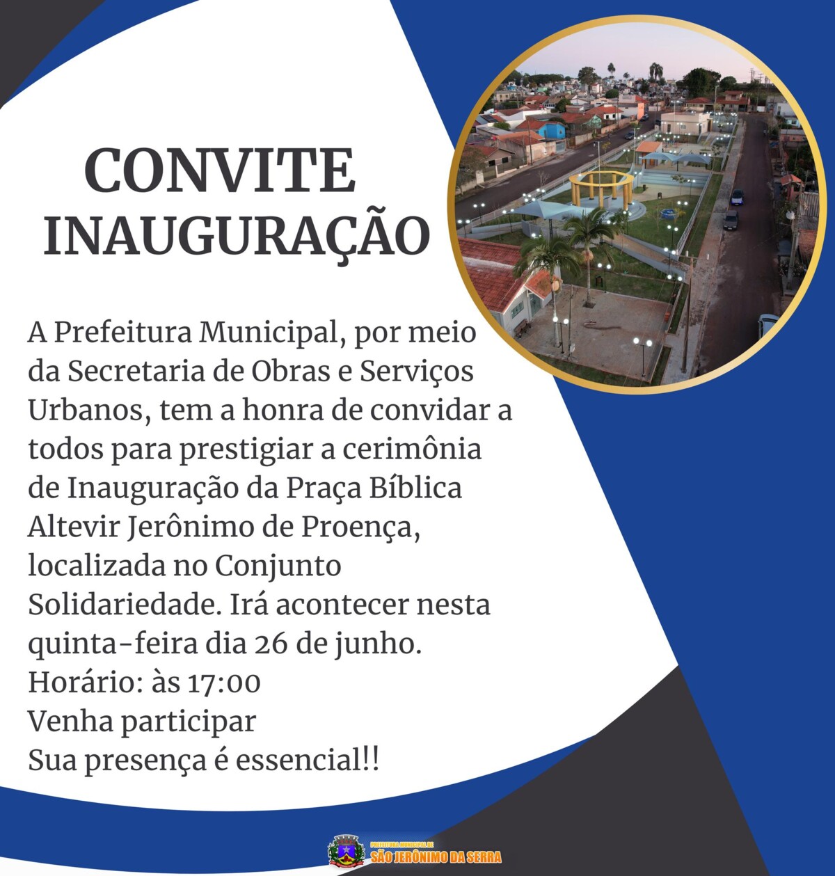 convite-especial-inauguracao-da-praca-biblica-altevir-jeronimo-de-proenca