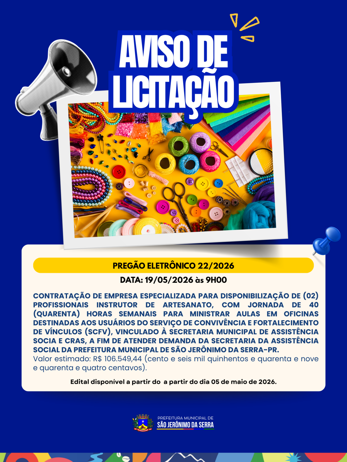 aviso-de-licitacao-pregao-eletronico-222026