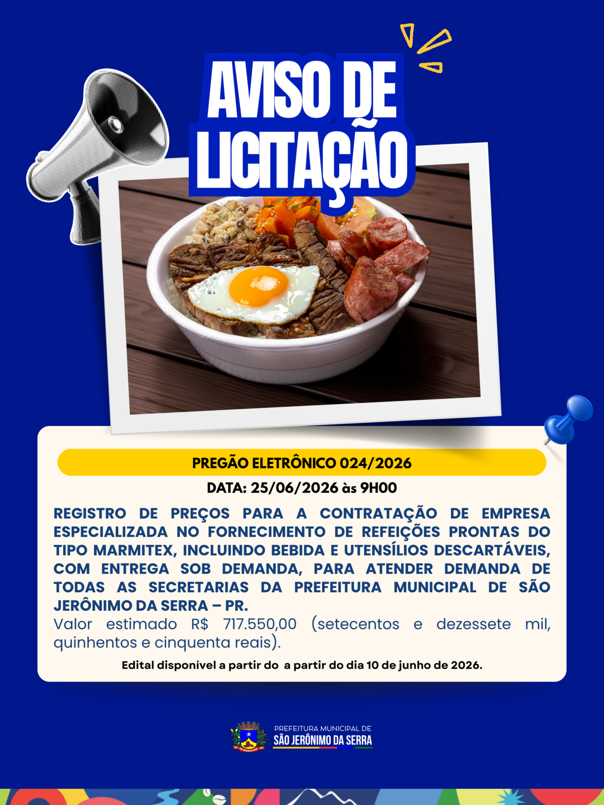 AVISO DE LICITAÇÃO! 📣 DISPENSA DE LICITAÇÃO ELETRÔNICA 024/2026