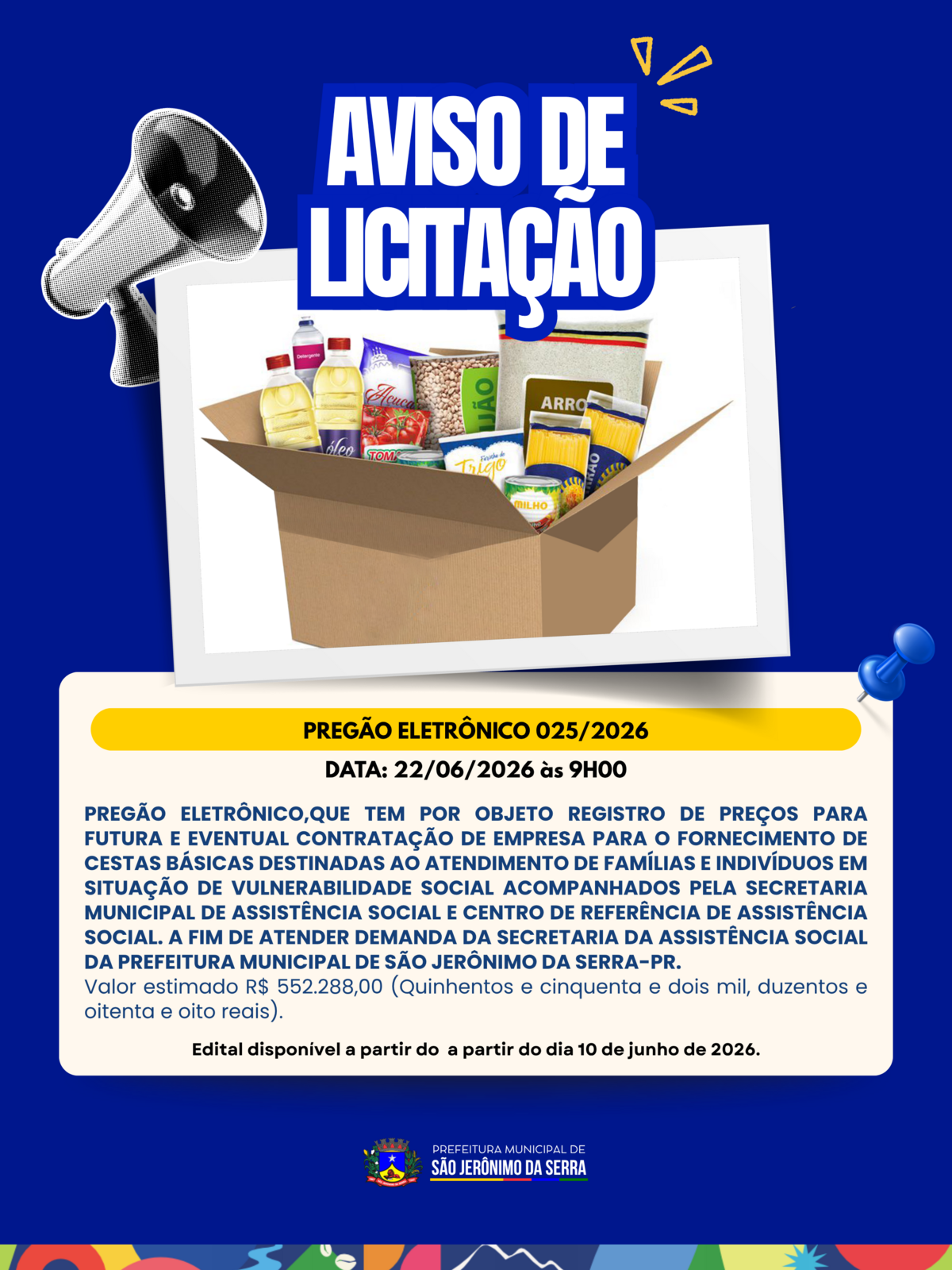 AVISO DE LICITAÇÃO! 📣 DISPENSA DE LICITAÇÃO ELETRÔNICA 025/2026